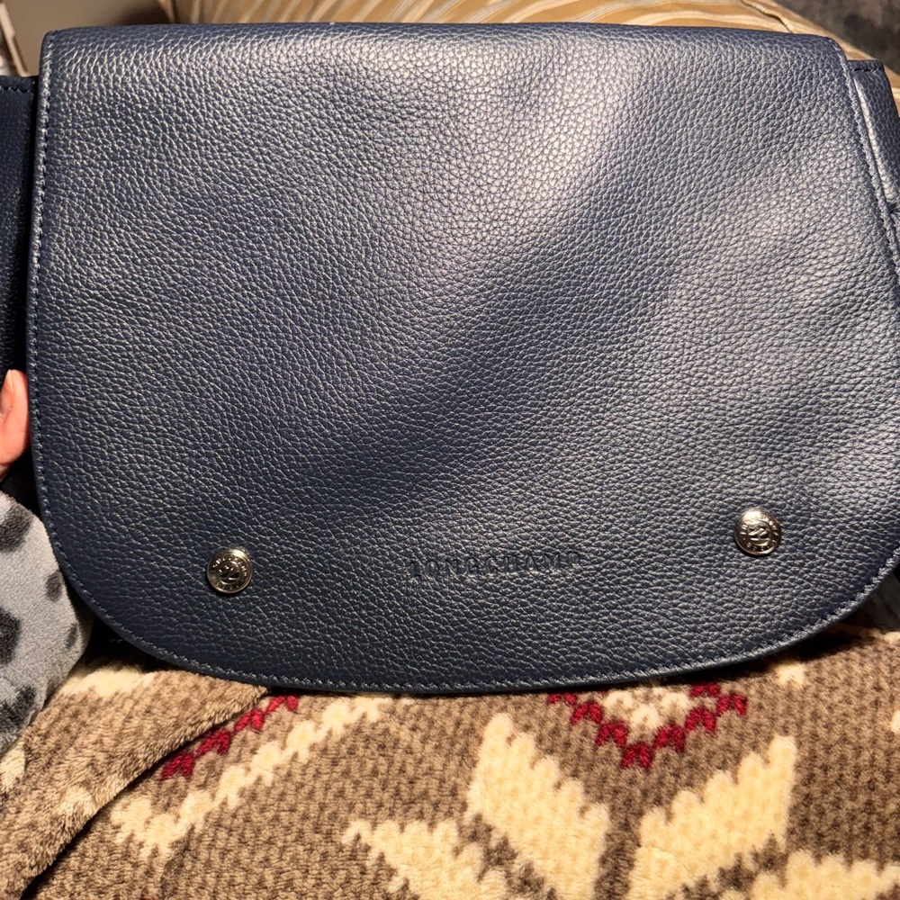 Longchamp Le Foulonne Saddle Bag. Beautiful,classic with plenty of pockets. - Picture 12 of 15